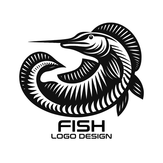 Diseño del logotipo de Fish Vector