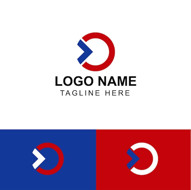 Vector diseño de logotipo flat c para tecnología corporativa y temas direccionales