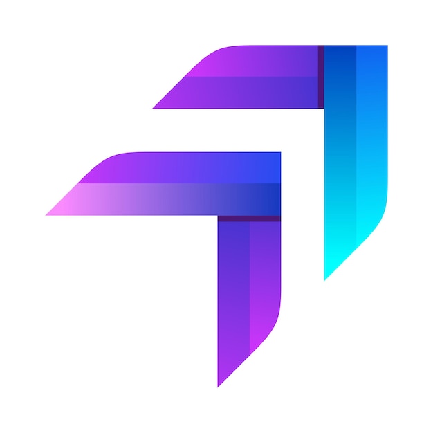 diseño del logotipo de la flecha colorido