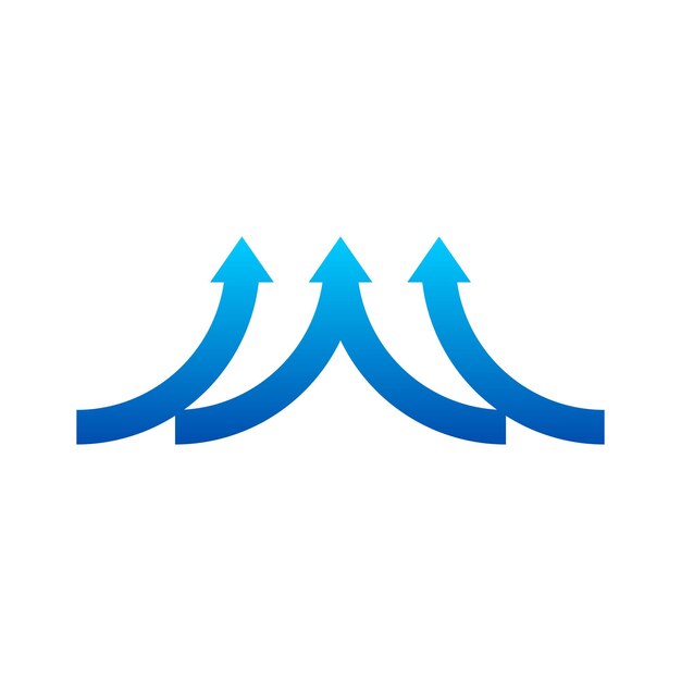 diseño de logotipo de flecha para negocios