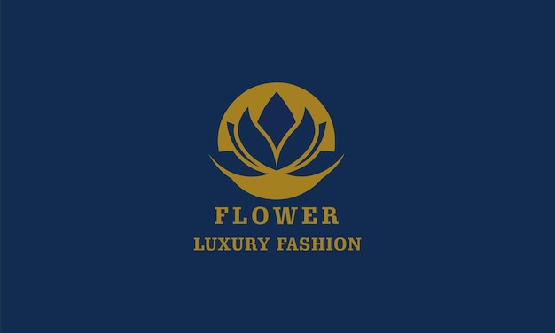 Diseño de logotipo de flor colorida con pétalos.