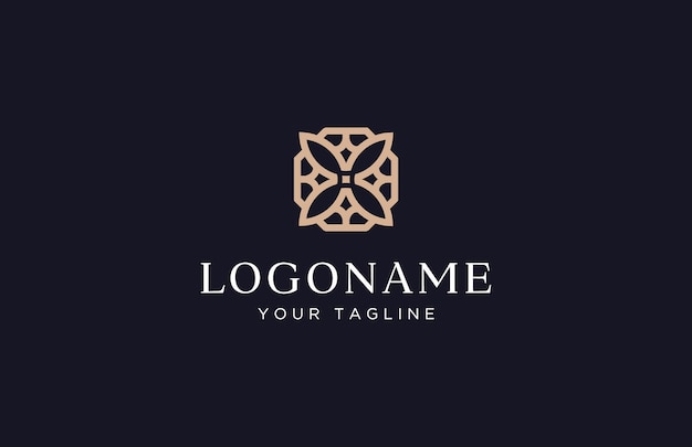 diseño de logotipo de flor de loto ilustración vectorial