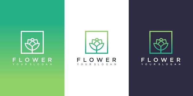 Diseño de logotipo de flores