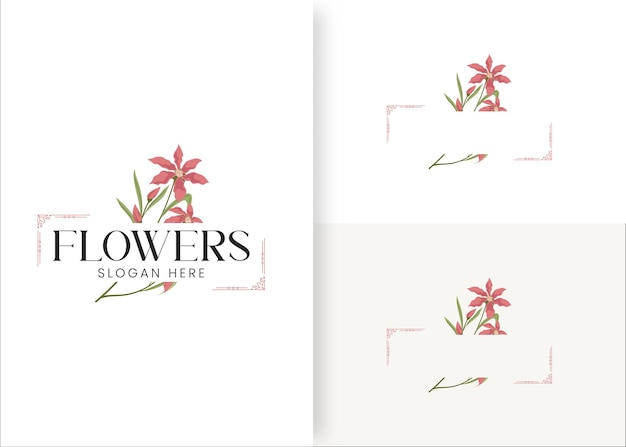 Diseño de logotipo de floristería minimalista Logotipo para su pequeña empresa Logos de flores