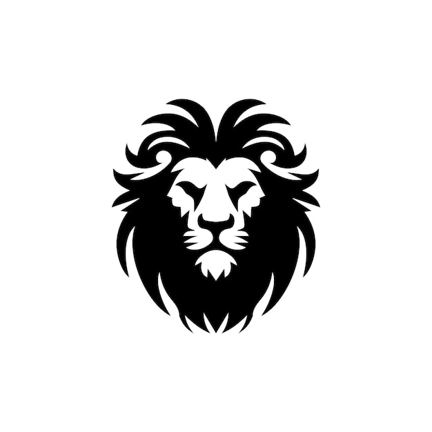 diseño del logotipo con la forma de una cabeza de león