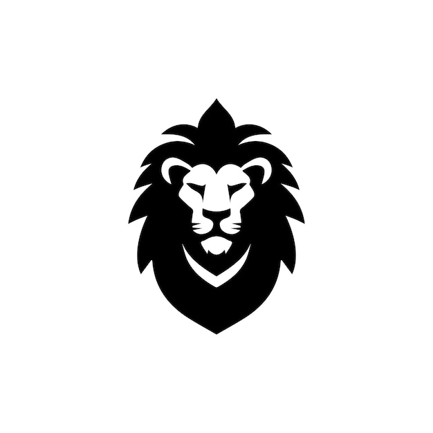diseño del logotipo con la forma de una cabeza de león