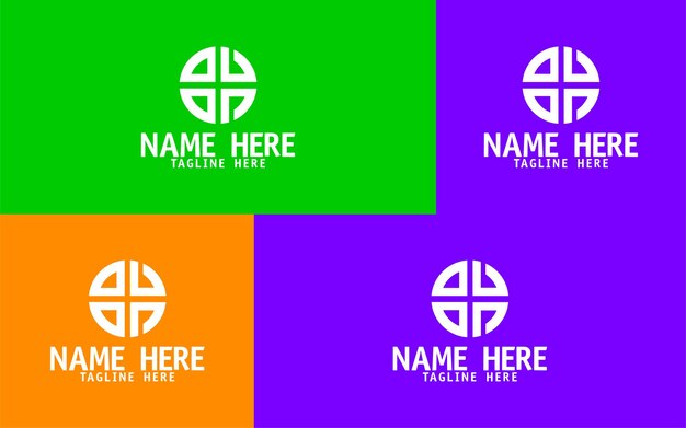 Diseño del logotipo en forma circular Letra O y V unqiue logotipo OV