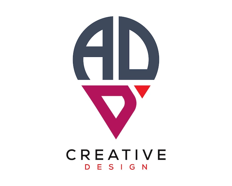 Vector diseño del logotipo de la forma de la letra add