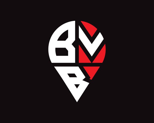 Diseño del logotipo de la forma de la letra BVB