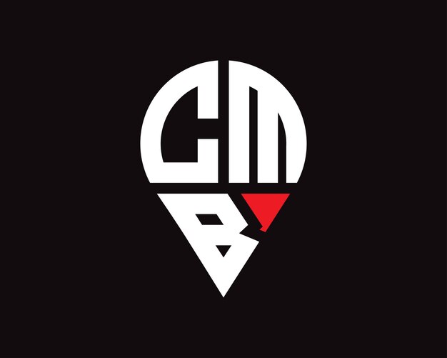Diseño del logotipo de la forma de la letra CMB