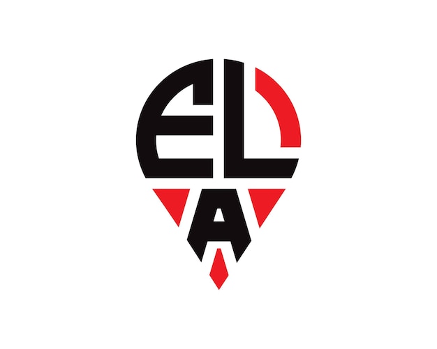 Diseño del logotipo de la forma de la letra FLA