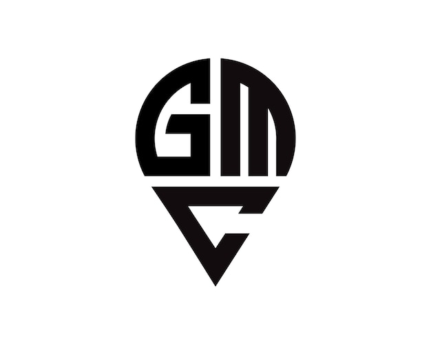 Diseño del logotipo de la forma de la letra GMC