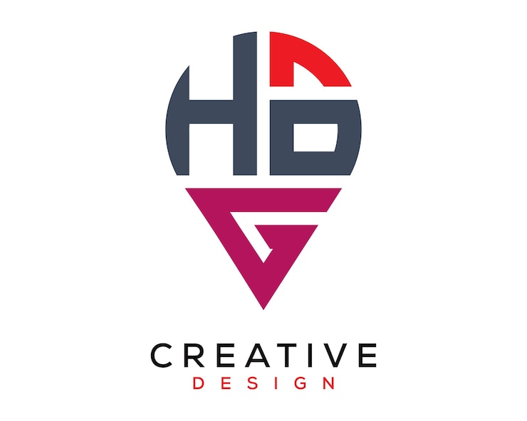 Vector diseño del logotipo de la forma de la letra hog