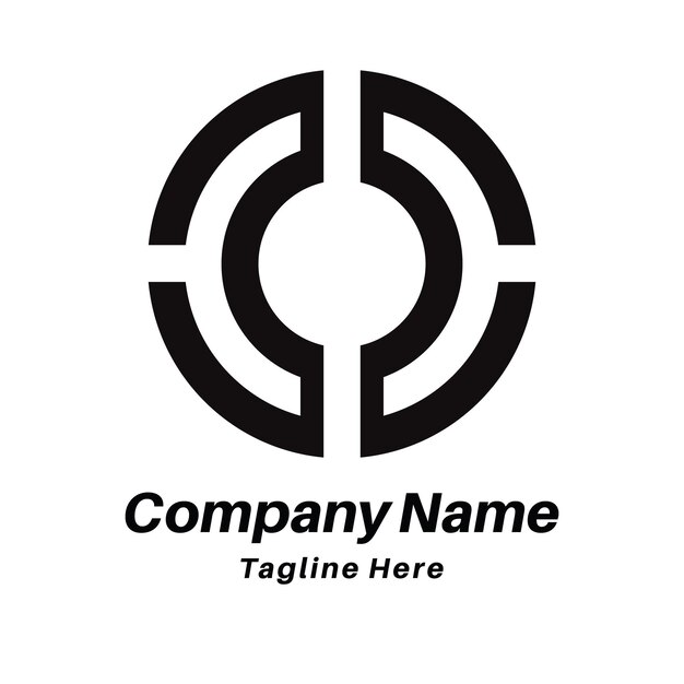 Diseño del logotipo de la forma de la letra O tech
