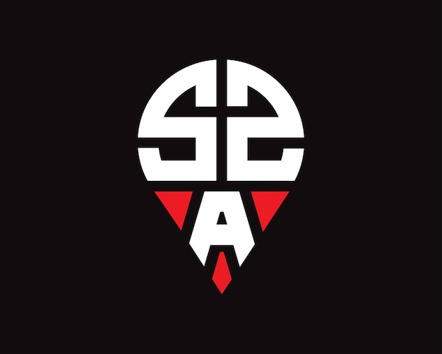 Diseño del logotipo de la forma de la letra SZA
