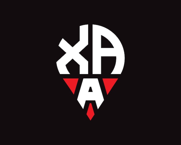 Diseño del logotipo de la forma de la letra XAA