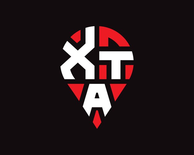 Diseño del logotipo de la forma de la letra XTA