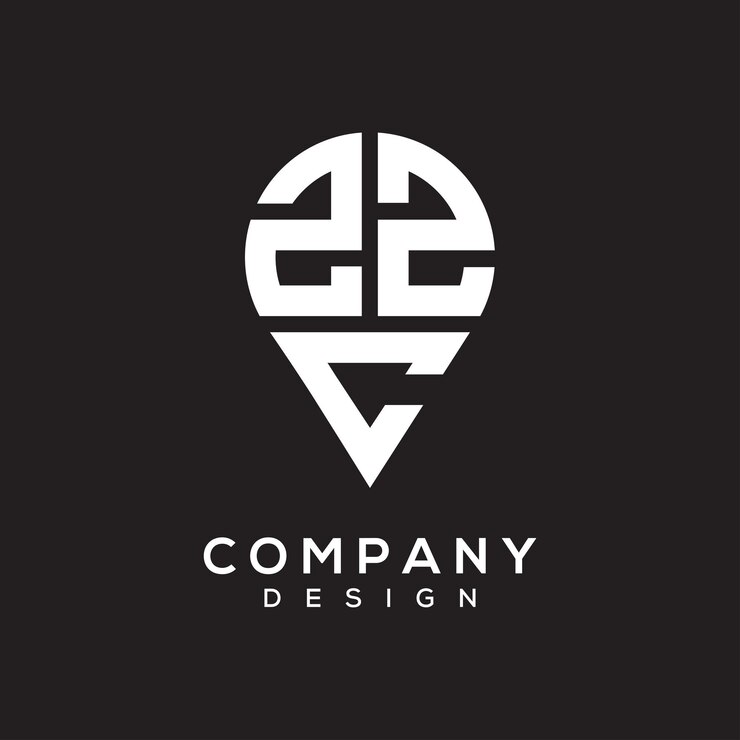 Vector diseño del logotipo de la forma de la letra zzc