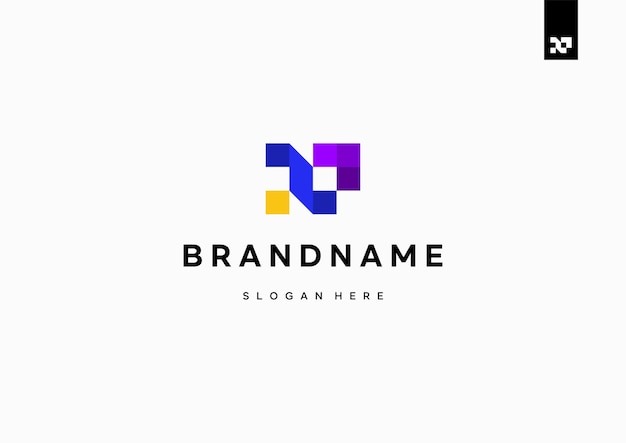 Vector diseño de logotipo con forma moderna creativa mínima