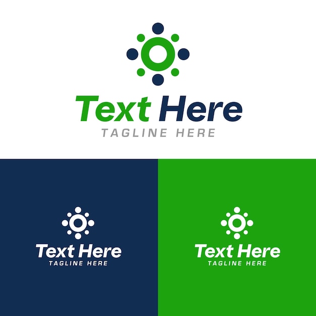 Diseño de logotipo de forma moderna para médicos