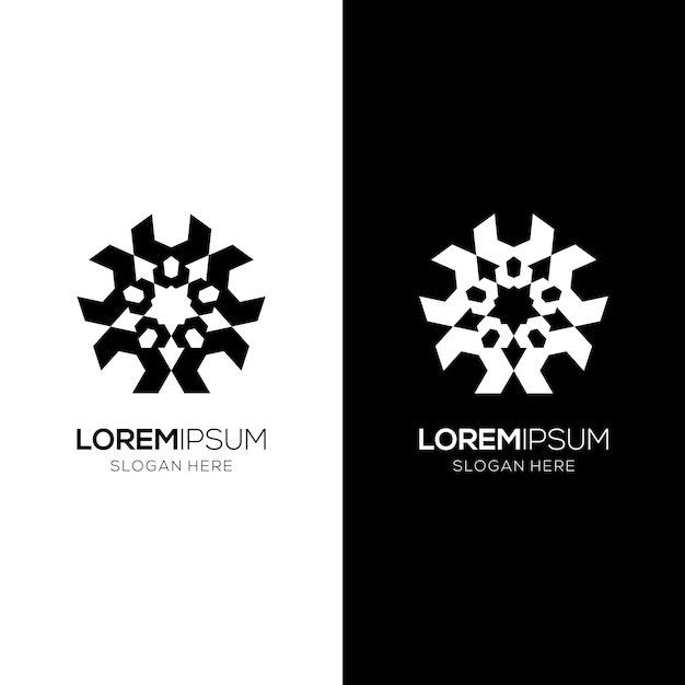 Diseño de un logotipo en forma de ornamento árabe islámico