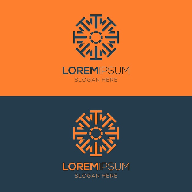 Diseño de un logotipo en forma de ornamento árabe islámico