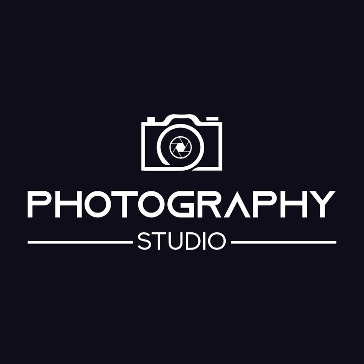 Diseño de logotipo de fotografía vectorial