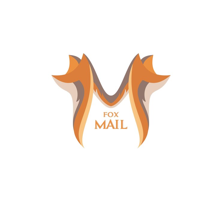 Diseño del logotipo Fox Letter M Símbolo de fuerza y velocidad