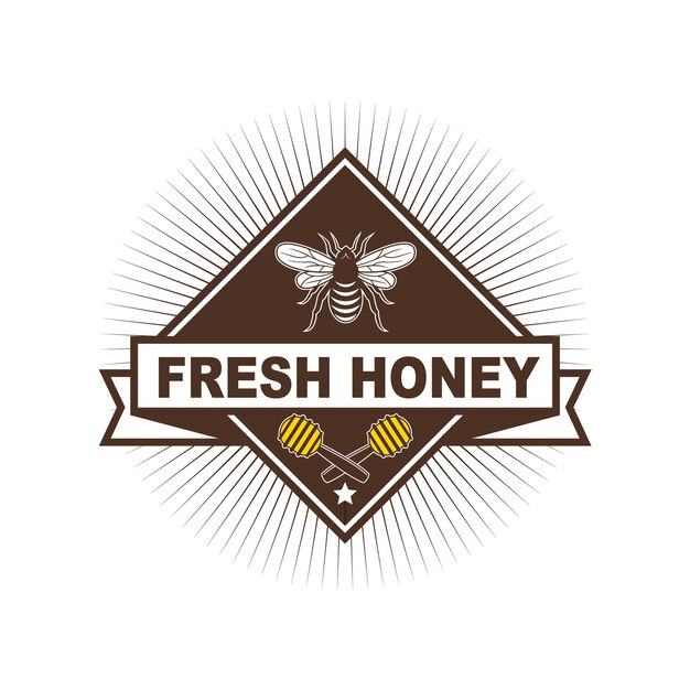 Diseño del logotipo de Fresh Honey Bee