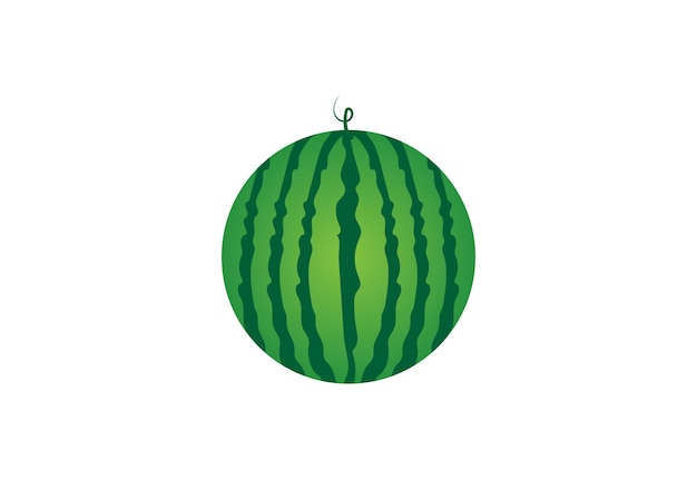 Diseño del logotipo de Fresh Watermelon Fruit Diseño vectorial Concepto