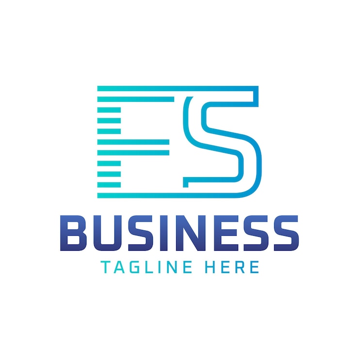 Vector diseño del logotipo de fs letra moderna elegante logotipo de fs para empresas