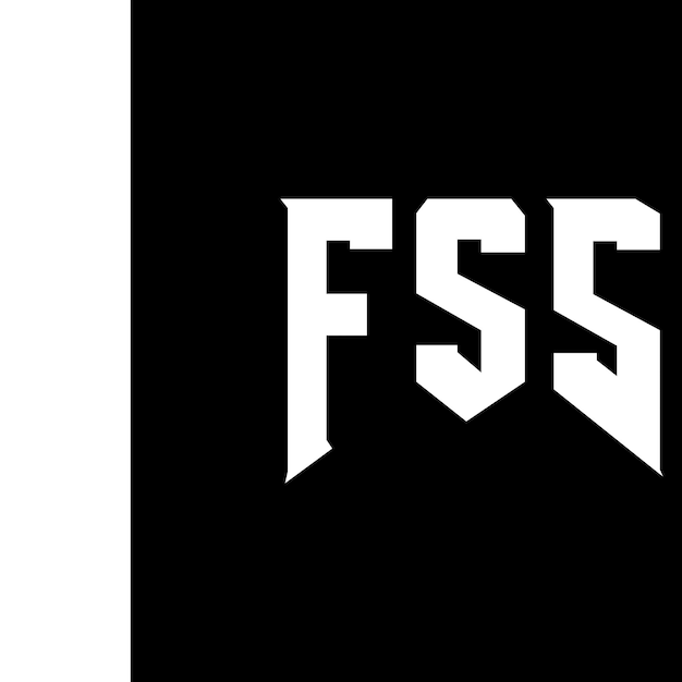 Diseño de logotipo de FSS para una empresa de tecnología FSS diseño de logotipo en blanco y negro combinación de colores FSS logotipo FSS vector FSS diseño FSS icono FSS alfabeto FSS tipografía logotipo diseño