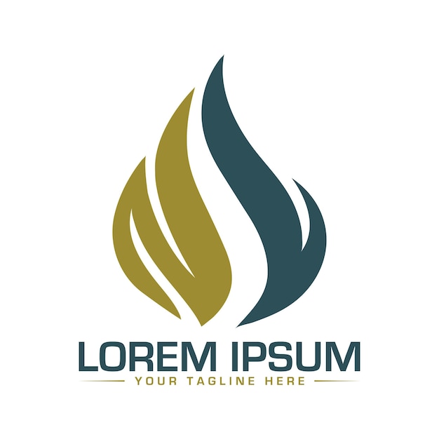 Diseño del logotipo del fuego Diseño único y moderno del logotipo del fuego
