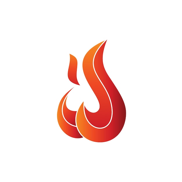 Vector diseño de logotipo de fuego