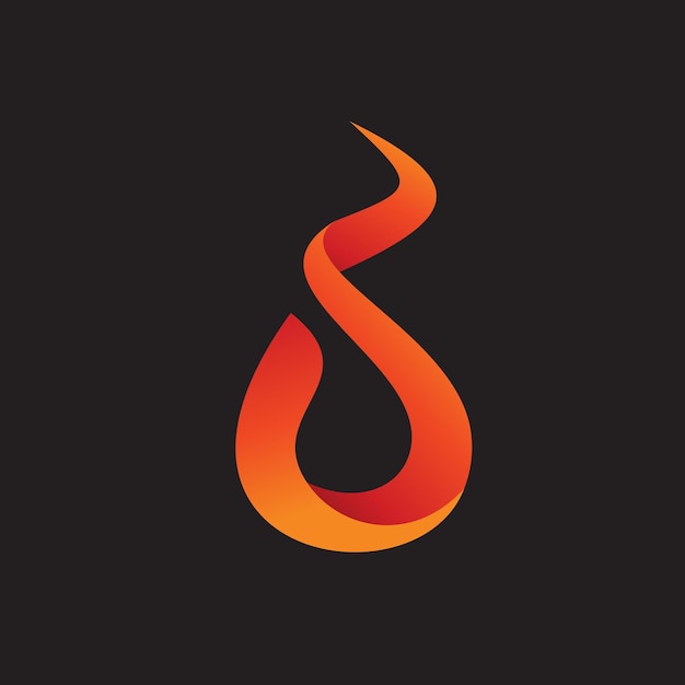 Vector diseño del logotipo de fuego