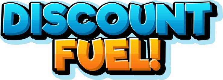 Vector diseño de logotipo de fuente de combustible de descuento