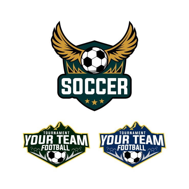 Diseño de logotipo de fútbol / fútbol deportivo.