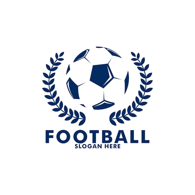 Diseño de logotipo de fútbol ilustración vectorial plantilla de icono de logotipo de fútbol