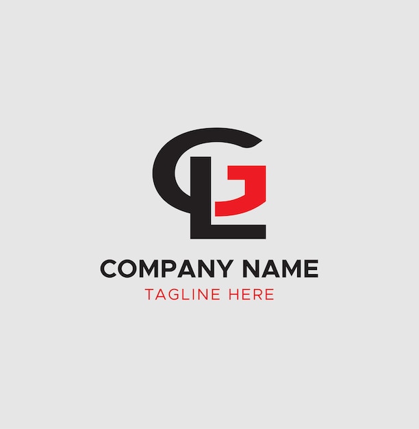 diseño del logotipo G L letra blanca GL letra G L