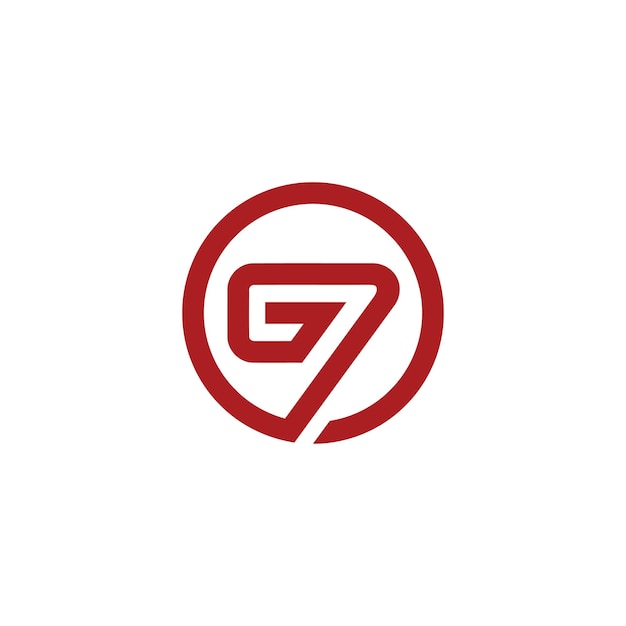 Vector diseño de logotipo g7