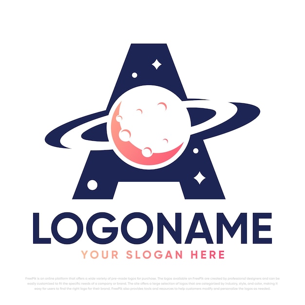 Un diseño de logotipo de galaxia