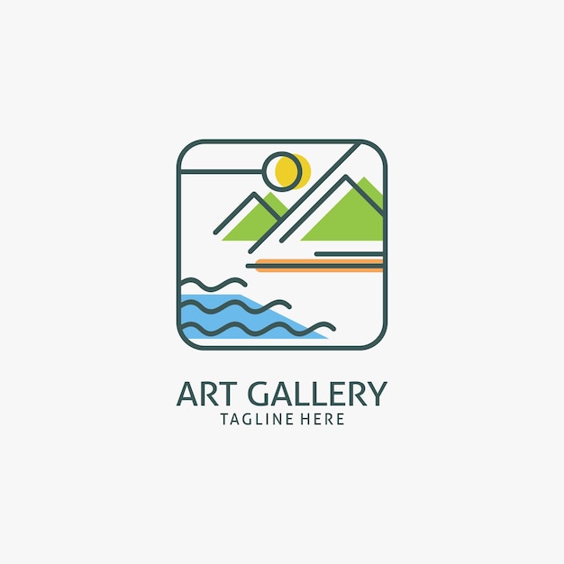 Diseño de logotipo de galería de arte