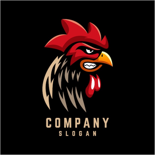 Diseño de logotipo de gallo