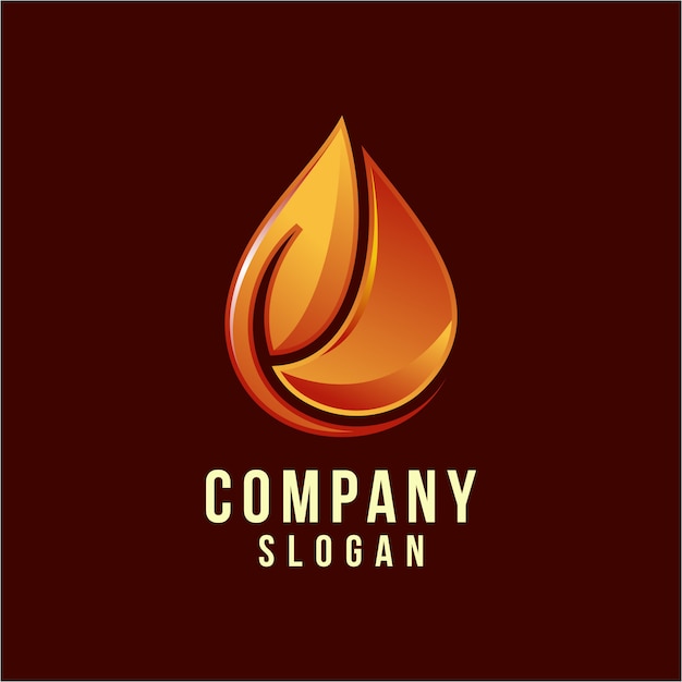 diseño de logotipo de gas aceite