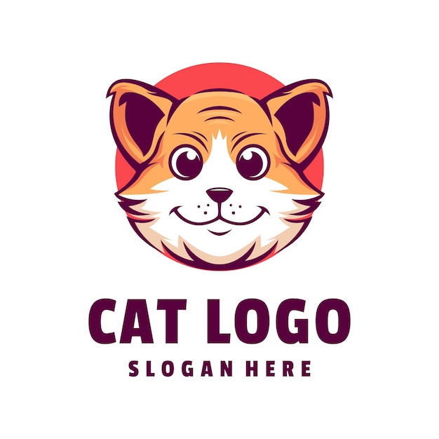 diseño de logotipo de gato