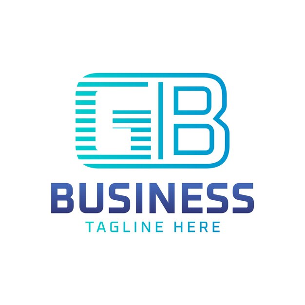 Diseño del logotipo de GB Letra moderna elegante Logotipo de GB para empresas