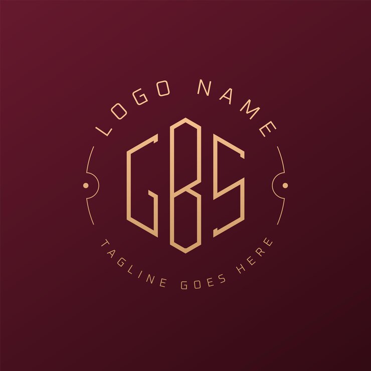 Vector diseño de logotipo de gbs de lujo letra elegante gbs monograma logotipo minimalista poligono gbs plantilla de diseño de logotipo