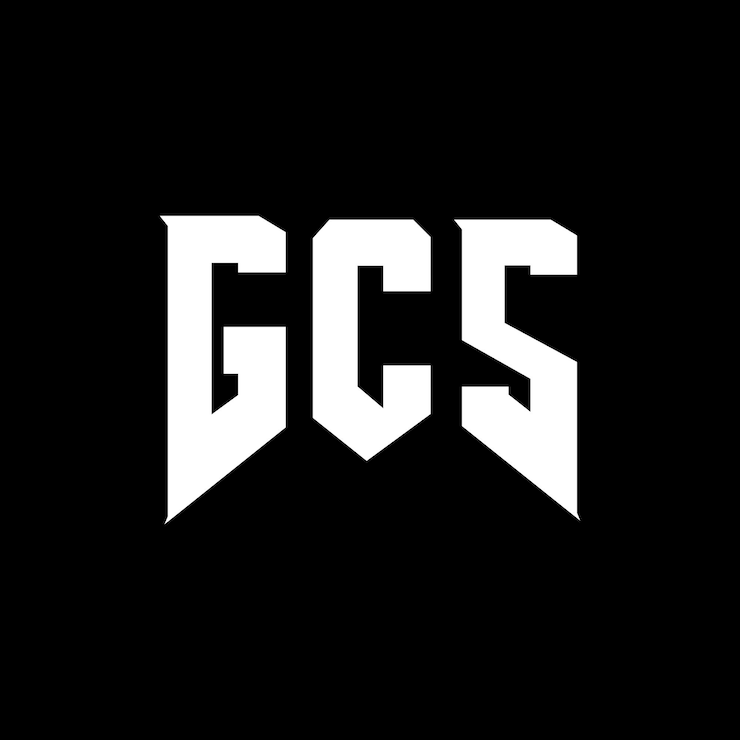 Vector diseño de logotipo de gcs para una empresa de tecnología gcs diseño de logotipo gcs combinación de colores blanco y negro gcs logotipo vector gcs diseño gcs icono gcs alfabeto gcs tipografía diseño del logotipo