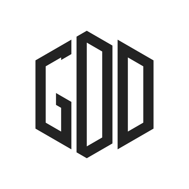 Diseño del logotipo de GDD Letra inicial GDD Monograma Logotipo con forma de hexágono