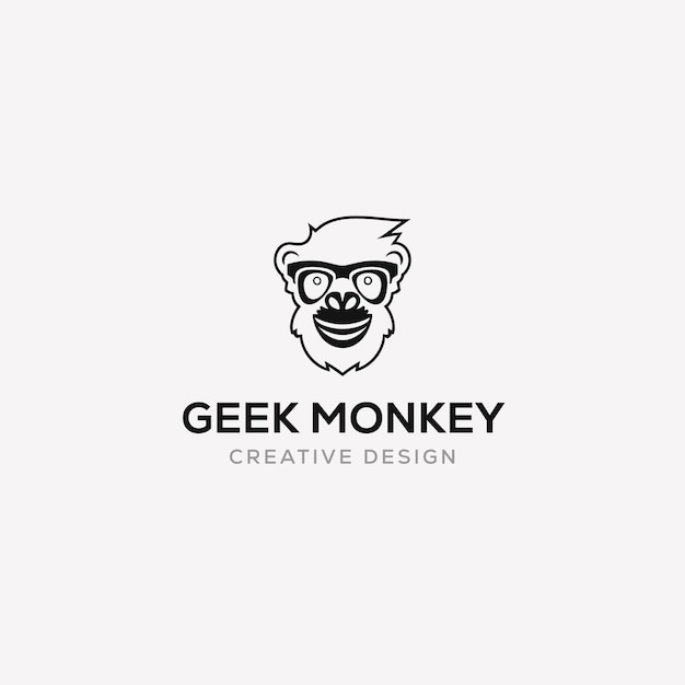 Diseño del logotipo de Geek Monkey
